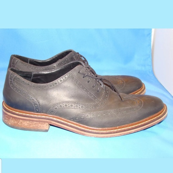 Men's Cole Haan Wingtip Shoes 9M Black - Picture 2 of 8